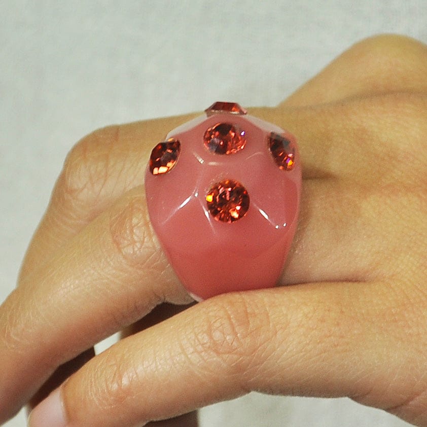 Red hot sale resin ring